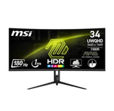 MSI MAG 342CQR E2 34"2K UWQHD 180Hz 1ms 1500R Curved Gaming Monitor